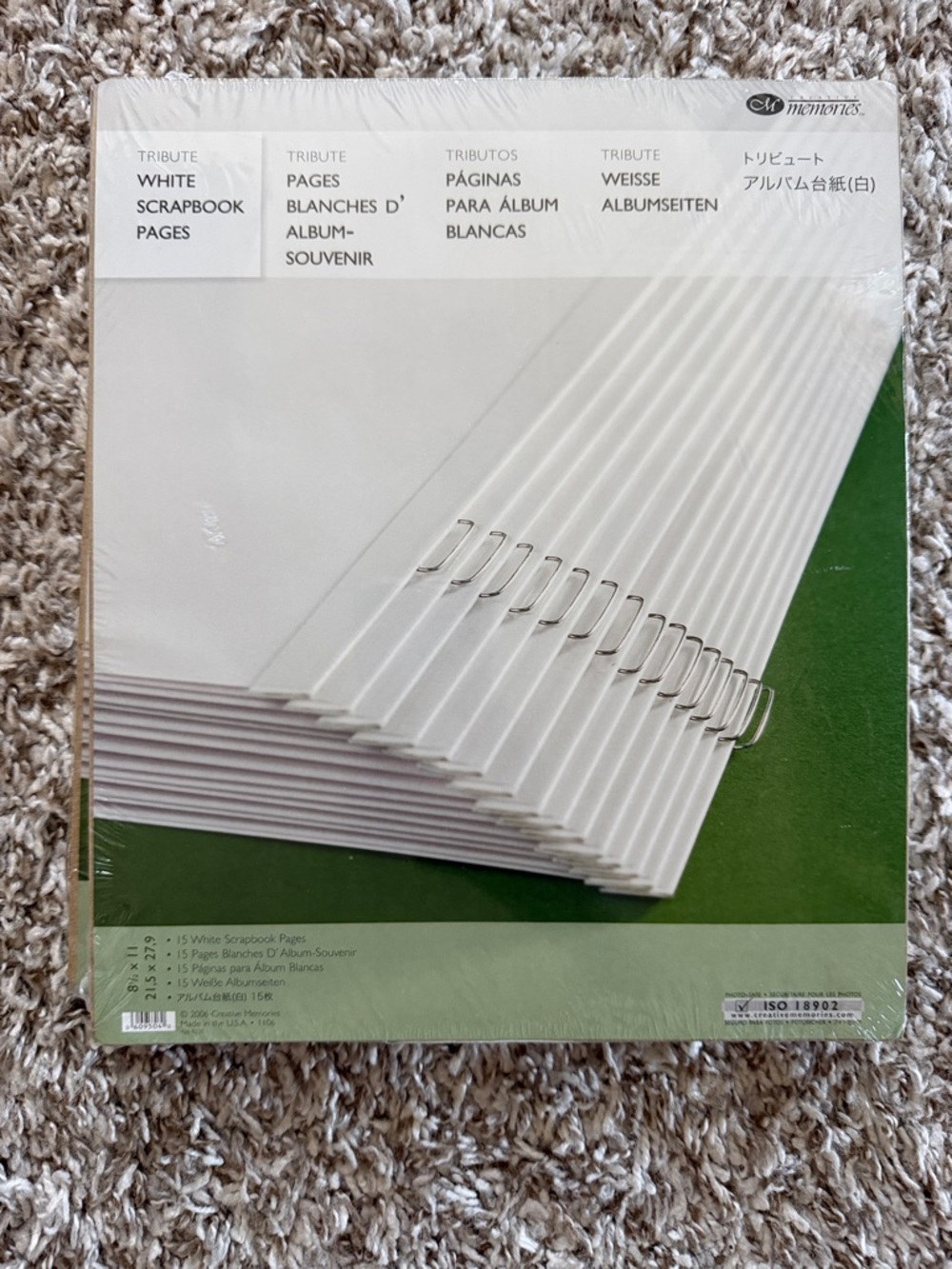 Creative Memories White Scrapbook Pages